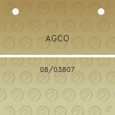 agco-0803807