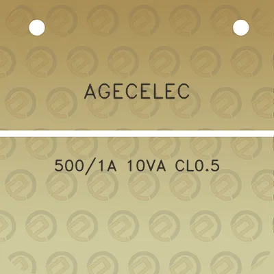 agecelec-5001a-10va-cl05