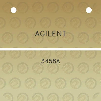 agilent-3458a