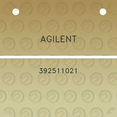 agilent-392511021