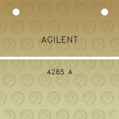 agilent-4285-a