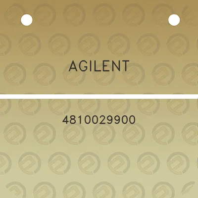 agilent-4810029900