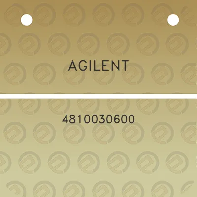 agilent-4810030600