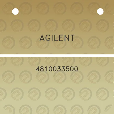 agilent-4810033500