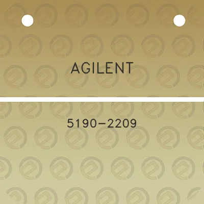 agilent-5190-2209