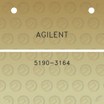 agilent-5190-3164