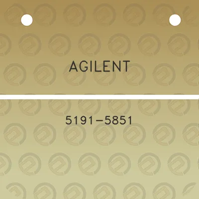 agilent-5191-5851