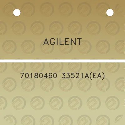 agilent-70180460-33521aea