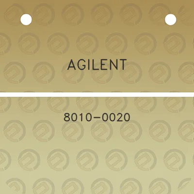 agilent-8010-0020