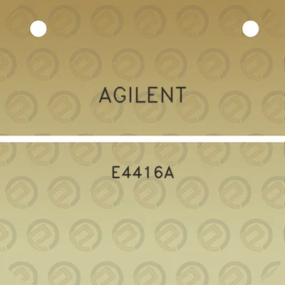 agilent-e4416a