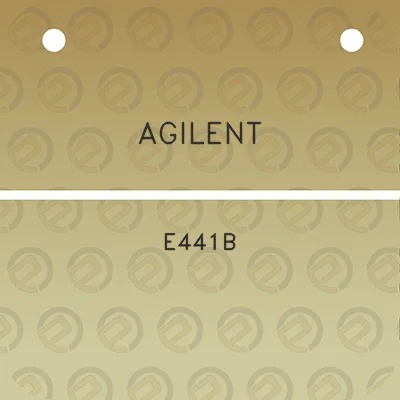 agilent-e441b