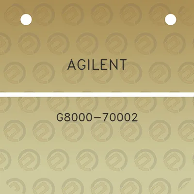 agilent-g8000-70002