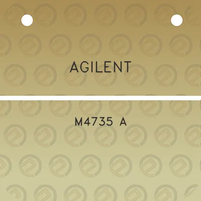 agilent-m4735-a