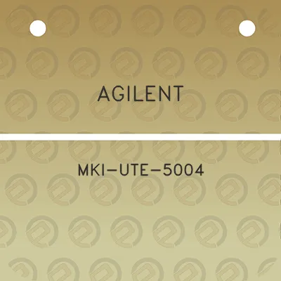 agilent-mki-ute-5004