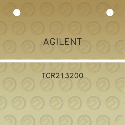 agilent-tcr213200