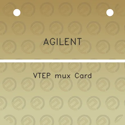 agilent-vtep-mux-card