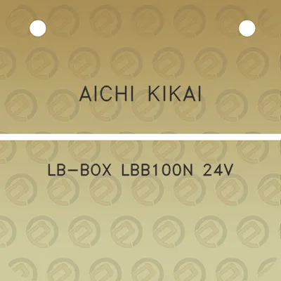 aichi-kikai-lb-box-lbb100n-24v