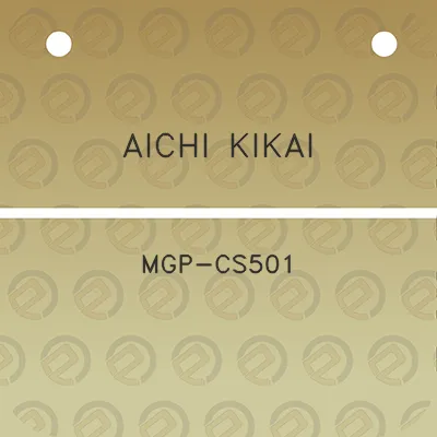 aichi-kikai-mgp-cs501