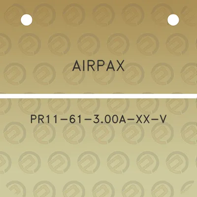 airpax-pr11-61-300a-xx-v