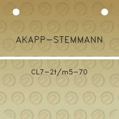 akapp-stemmann-cl7-2tm5-70