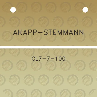 akapp-stemmann-cl7-7-100