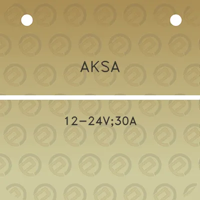 aksa-12-24v30a