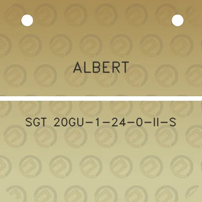 albert-sgt-20gu-1-24-0-ii-s