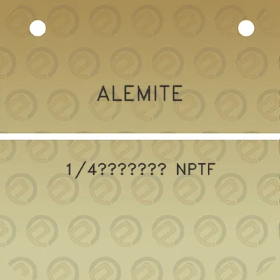 alemite-14a-nptf