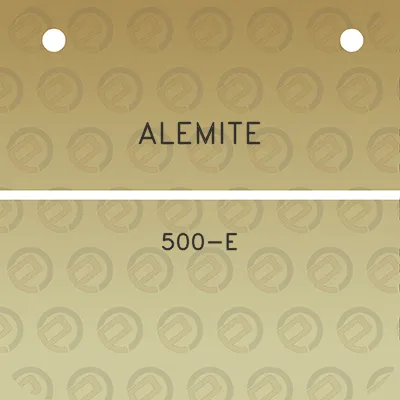 alemite-500-e