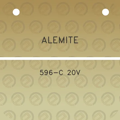 alemite-596-c-20v