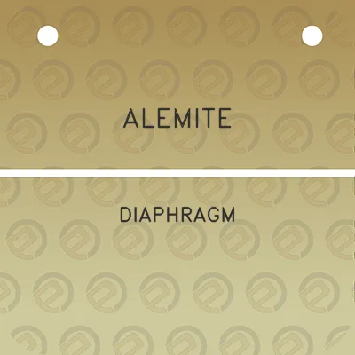 alemite-diaphragm