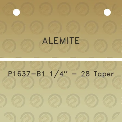 alemite-p1637-b1-14-28-taper