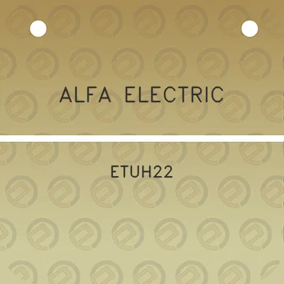 alfa-electric-etuh22