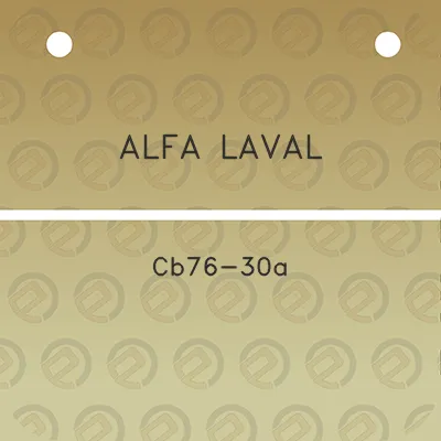 alfa-laval-cb76-30a