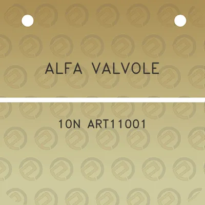 alfa-valvole-10n-art11001