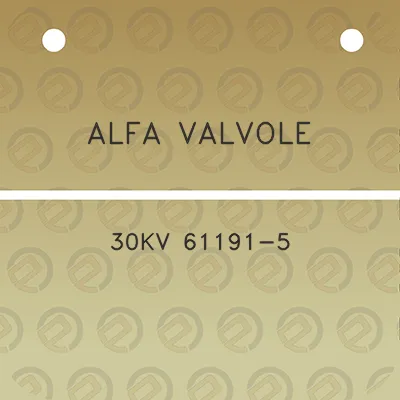 alfa-valvole-30kv-61191-5