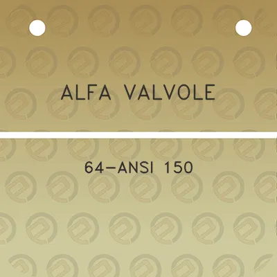 alfa-valvole-64-ansi-150