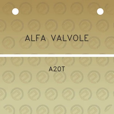 alfa-valvole-a20t