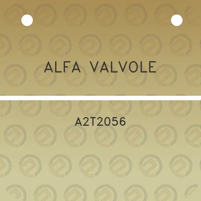 alfa-valvole-a2t2056