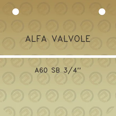 alfa-valvole-a60-sb-34