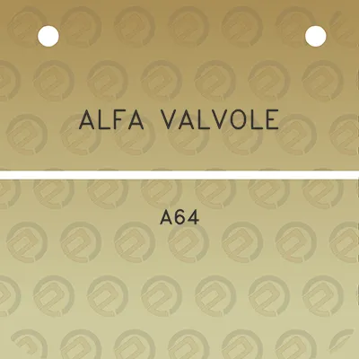 alfa-valvole-a64