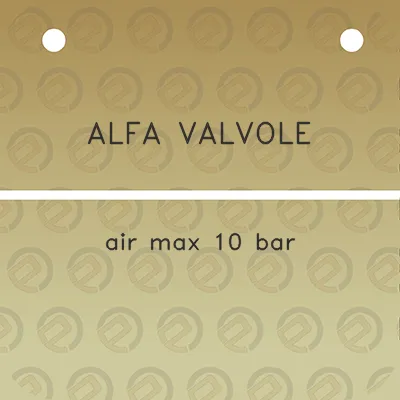 alfa-valvole-air-max-10-bar