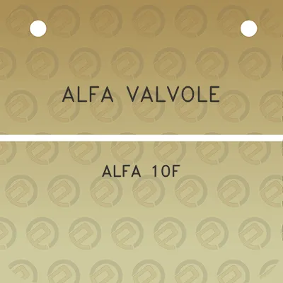 alfa-valvole-alfa-10f