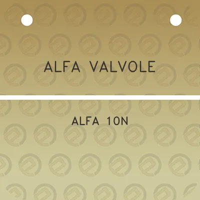 alfa-valvole-alfa-10n