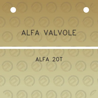 alfa-valvole-alfa-20t