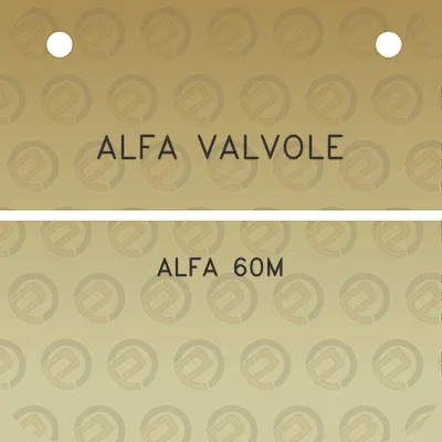 alfa-valvole-alfa-60m