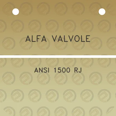 alfa-valvole-ansi-1500-rj