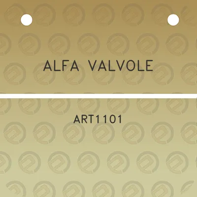 alfa-valvole-art1101