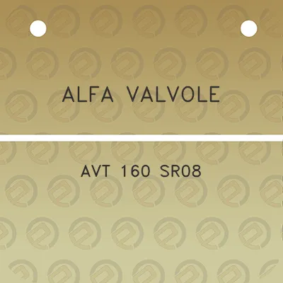 alfa-valvole-avt-160-sr08