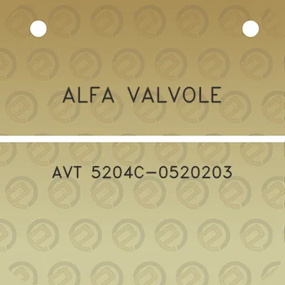 alfa-valvole-avt-5204c-0520203